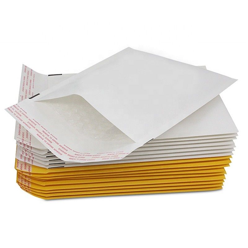 White Packaging Envelopes 104g/M² Self Seal Poly Waterproof Kraft Bubble Mailer