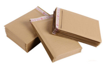 150*160mm Kraft Bubble Mailer , Tear Proof Poly Padded Bubble Mailers