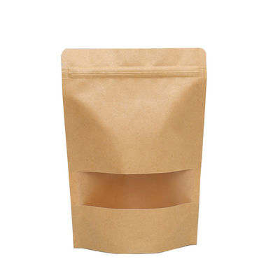 Anti Leakage Standing Food Foil Scrim Kraft Paper Bags