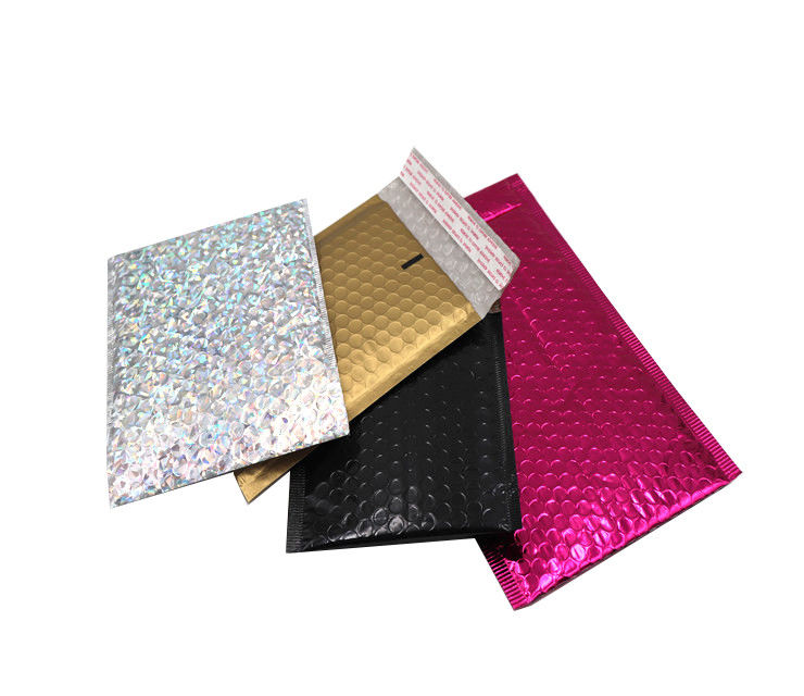 Shockproof Padded Packaging Courier Metallic Bubble Mailer
